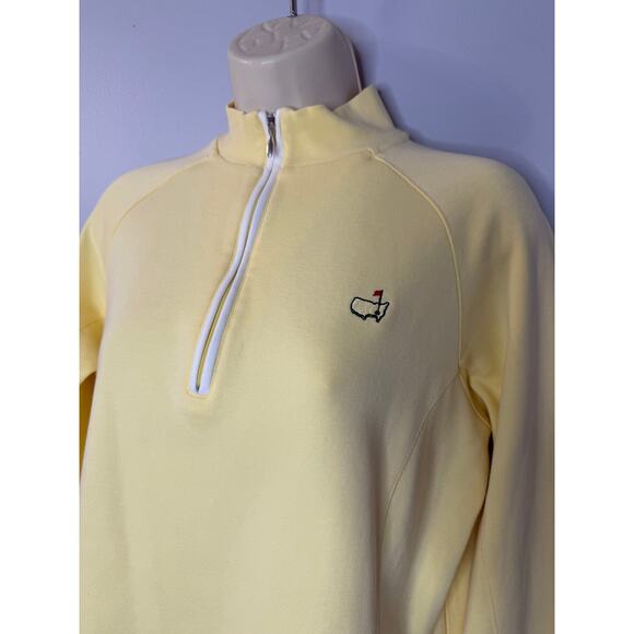 Magnolia Lane Masters 1/4 Zip Pullover Yellow Sweatshirt Women's M - Picture 3 of 9